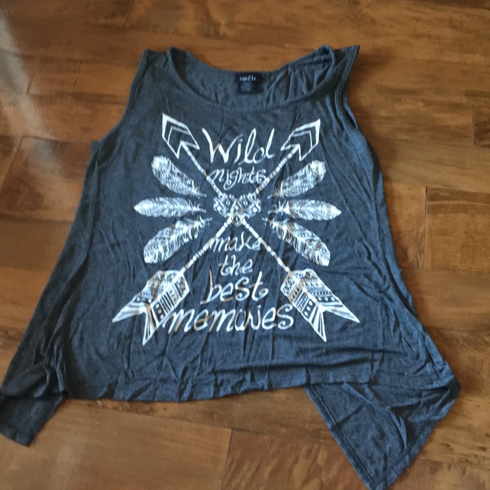 Open back tank top